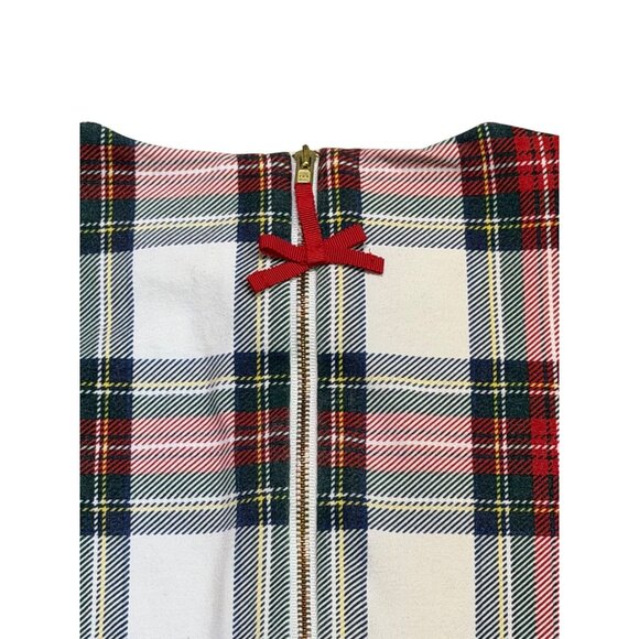 Vineyard Vines Girls Ruffle Sleeve Tartan Plaid Dress S (7–8) Marshmallow - Picture 9 of 13